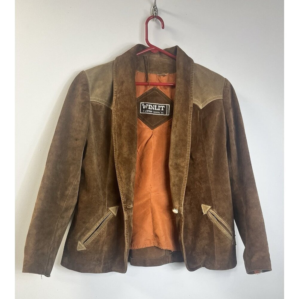 Woman’s Boho Winlet VTG/60s Suede Blazer Jacket *Read* 🤩 - Picture 2 of 14
